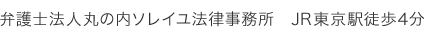 弁護士法人丸の内ソレイユ法律事務所　JR東京駅徒歩4分